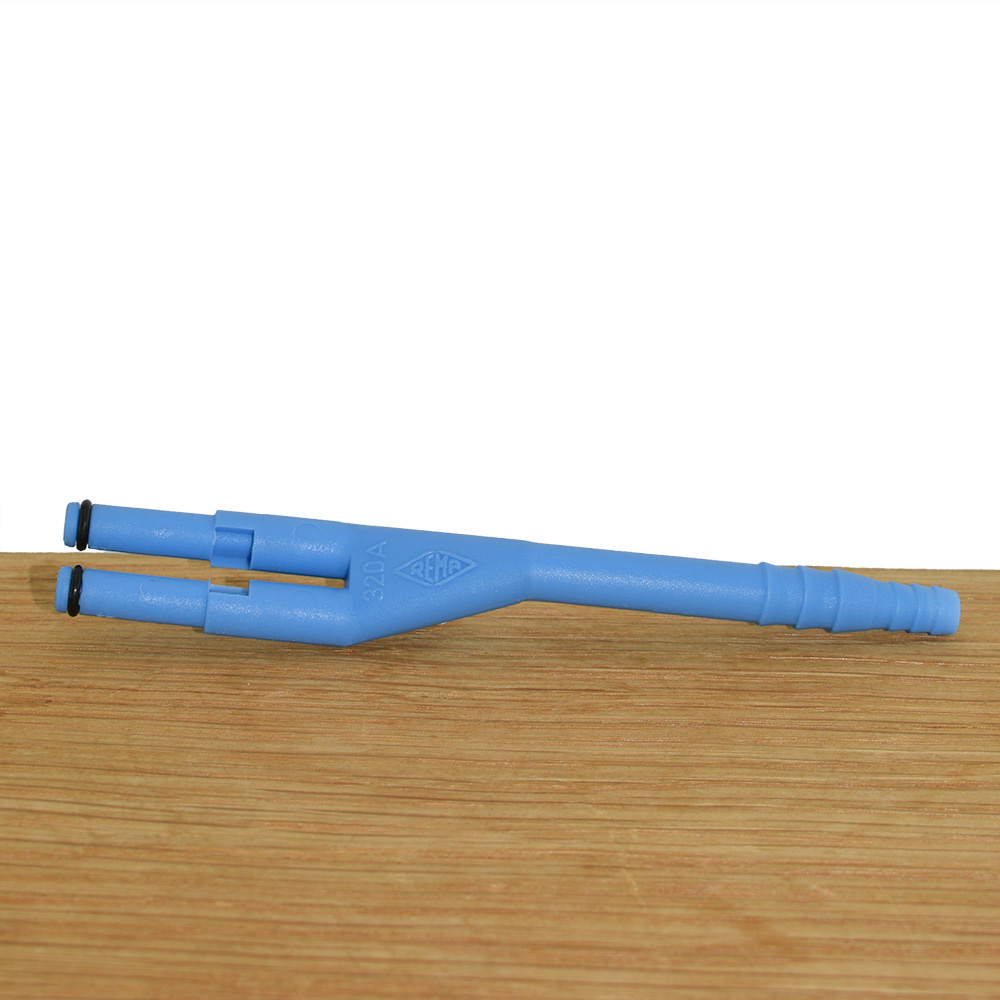 Adapter voor lucht/ zuurcirculatie voor Euroconnector 320A Mannelijk