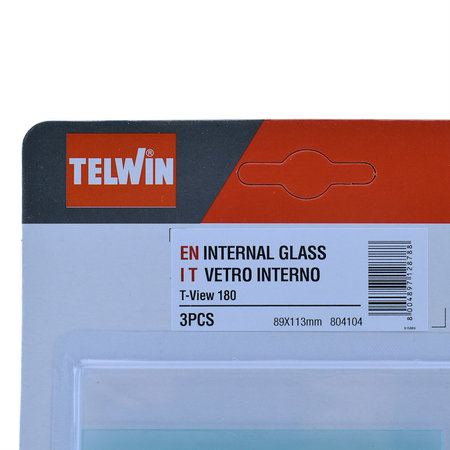 Telwin Beschermglas Binnen voor Lashelm T-View 180 - Set van drie