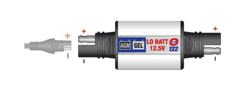 SAE spanningsindicator O122 AGM of Gel accu afbeelding