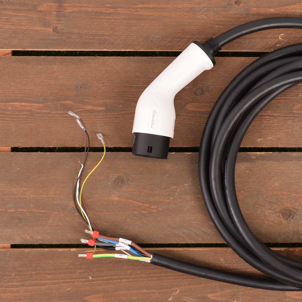 Zappi Laadkabel met open eind voor Zappi V2 - Met witte stekker