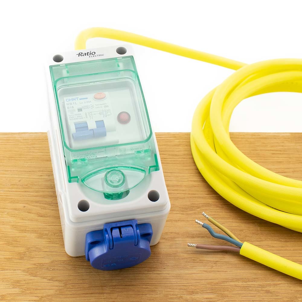 Electrical cabinet Single (1x Schuko) met kabel