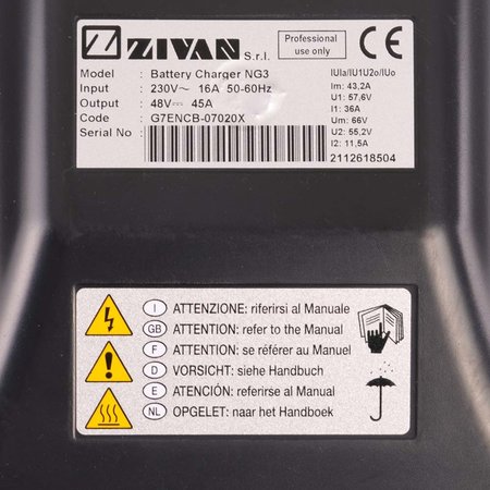 Zivan NG3 Hoogfrequent Acculader 48V 45A