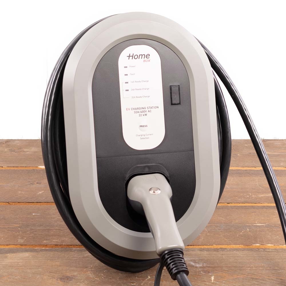 Laadstation type 2, 32A, 3 fase, rechte laadkabel