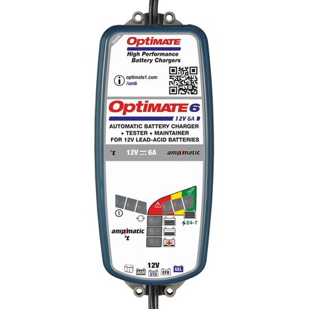 Tecmate Optimate 6 - Ampmatic - Silver serie