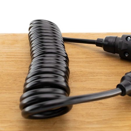 Spiraalkabel 7-polig 1,5mm2 - 12V - 1,5 meter