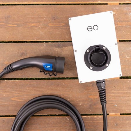 EO Mini 22kW Laadstation 3 x 32A Wit - Vaste laadkabel 5 meter
