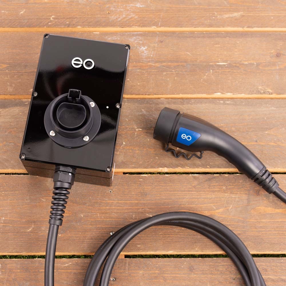 Mini 22kW Laadstation 3 x 32A Zwart - Vaste laadkabel 5 meter