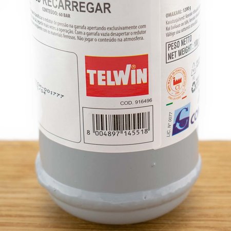 Telwin Lasgas Argon - 1 liter wegwerpfles - M10