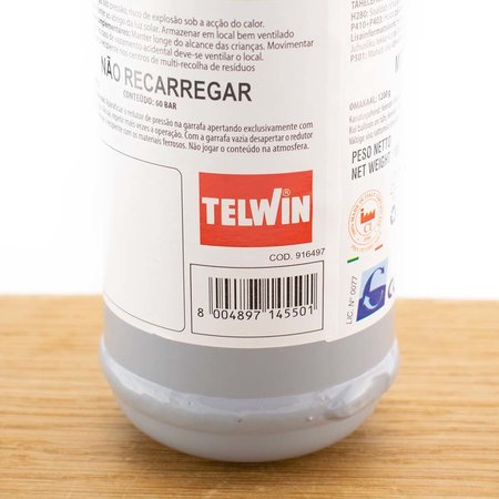 Telwin Lasgas Argon + CO2 - 1 liter wegwerpfles - M10