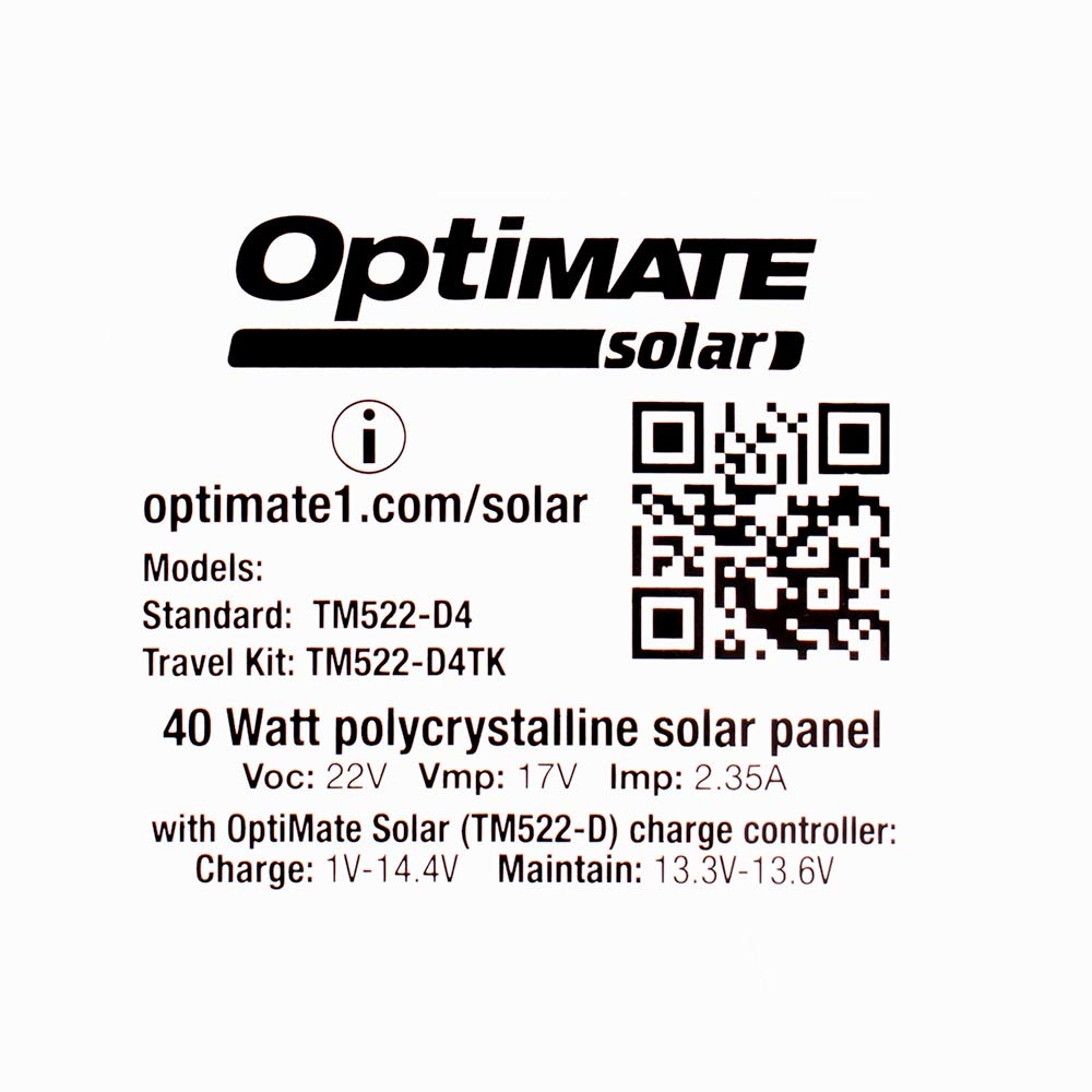 OptiMate Solar 80W Travel Kit - OptiMate