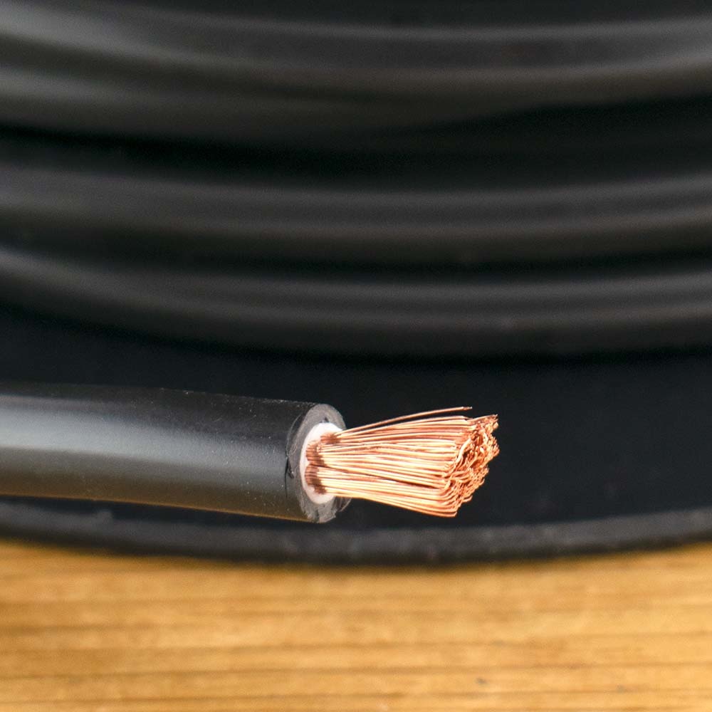 Accukabel zwart 16mm² per meter
