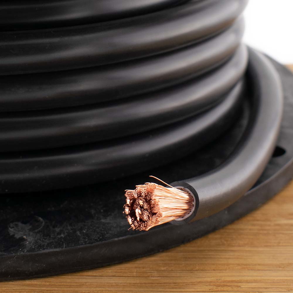 Accukabel zwart 50mm² per meter