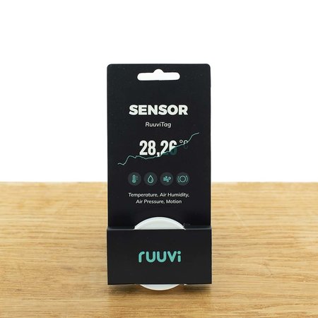 ruuvi RuuviTag - Temperatuursensor, Luchtdruksensor, Luchtvochtigheids- en Bewegingssensor