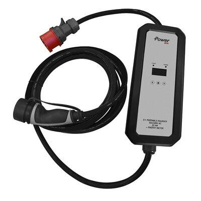 Ratio Mobiele lader type 2 naar CEE - 3 fase 16A - 5 meter - Licht gebruikt