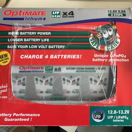 Tecmate Optimate Lithium 0,8A x4 - Retourgekomen