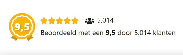 Ruim 5000 reviews voor Acculaders.nl en een hoog gemiddeld cijfer