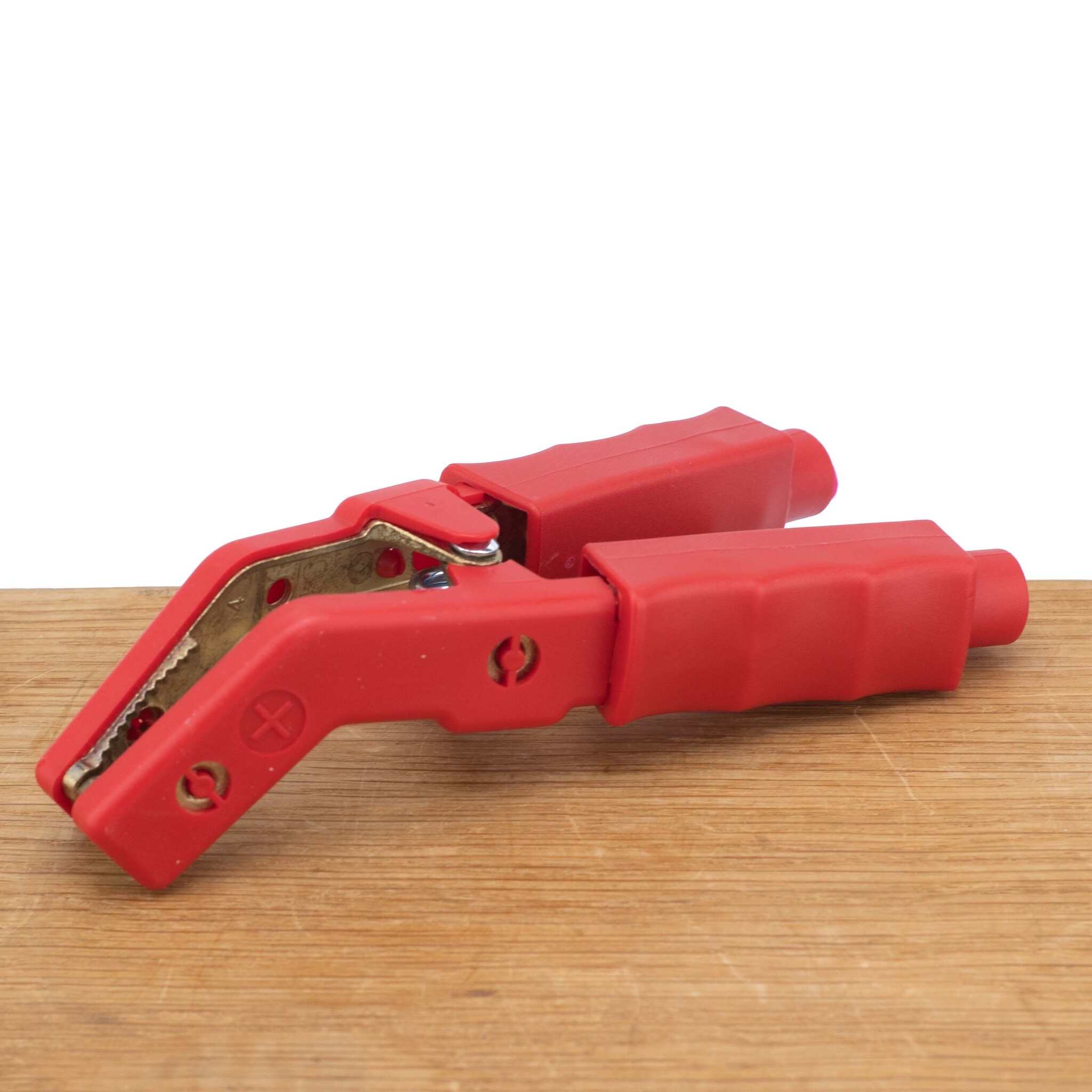 Accuklem rood brons en geïsoleerd met gebogen bek (max. 650A)