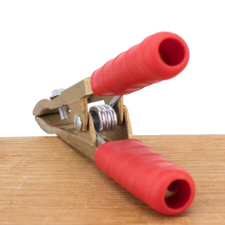GYS Accuklem rood brons gegoten 300A