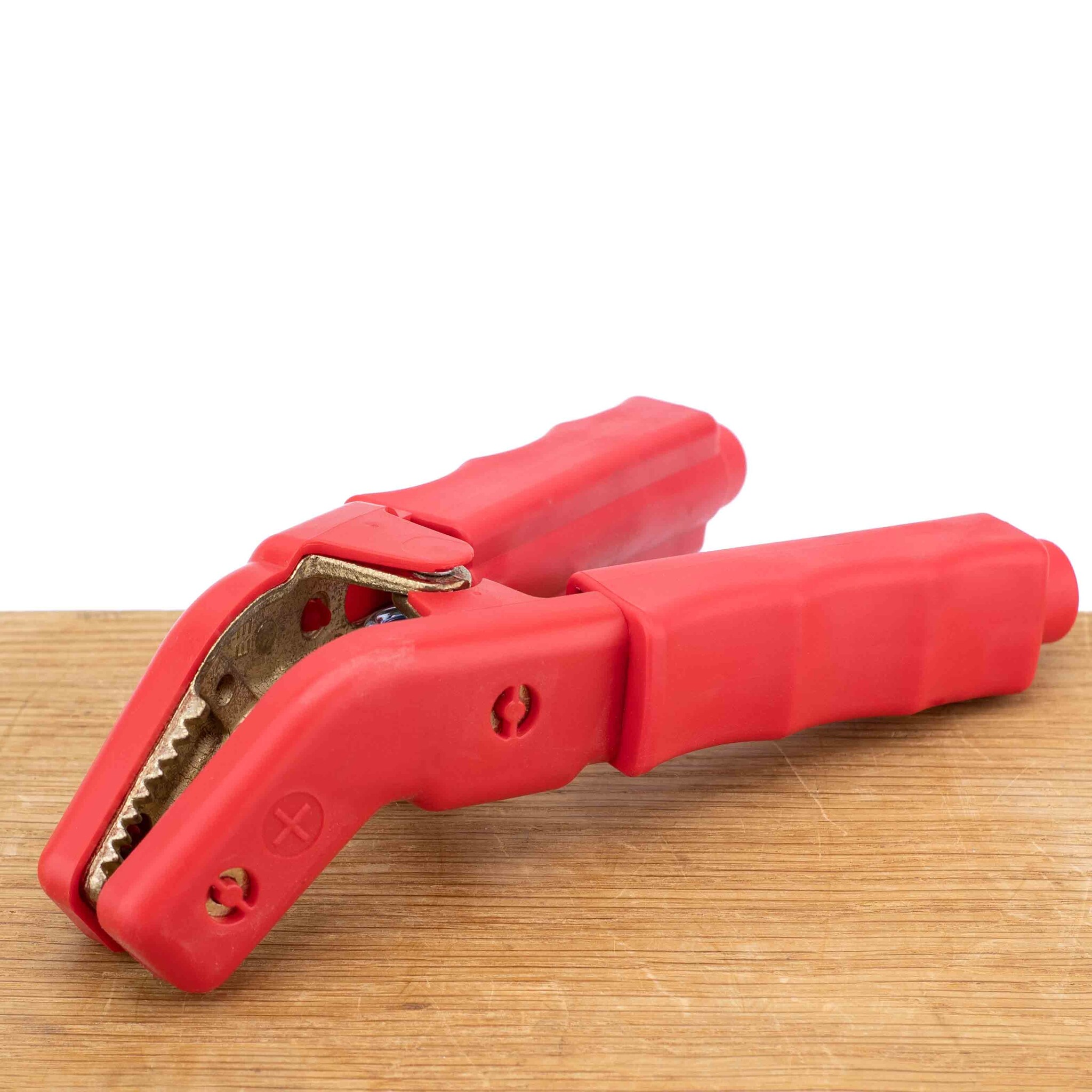 Accuklem rood brons en geïsoleerd met gebogen bek (max. 850A)
