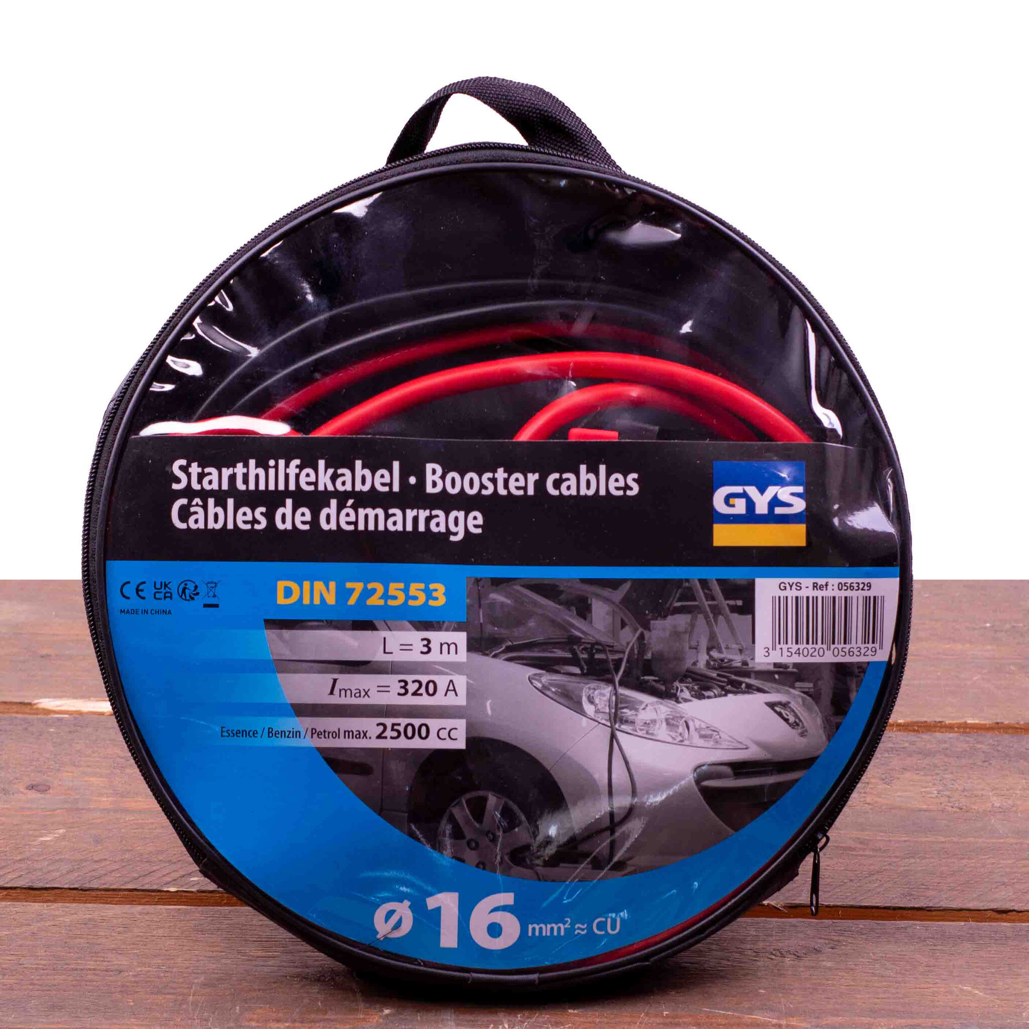 Startkabels 320A - 3 meter - 16mm - Jump Leads