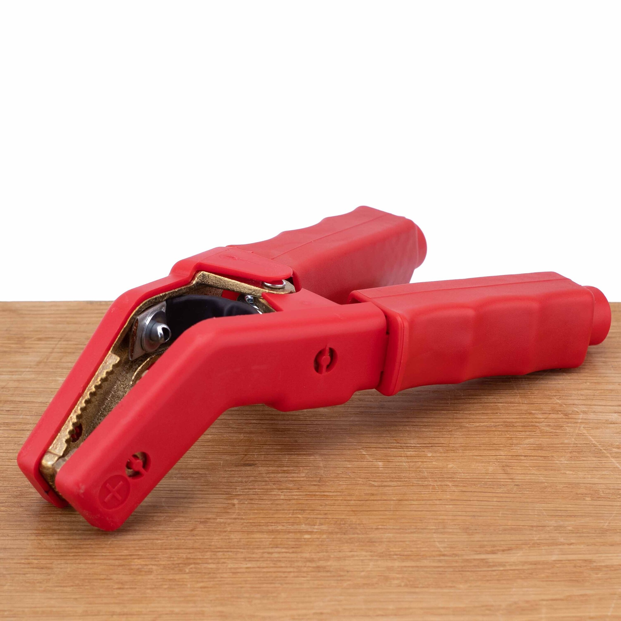 Accuklem rood brons en geïsoleerd met gebogen bek (max. 1000A)