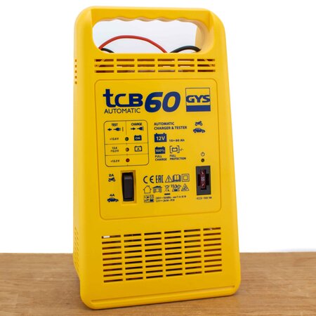 GYS acculader TCB 60 Automatic | 12V 2/4A 85W