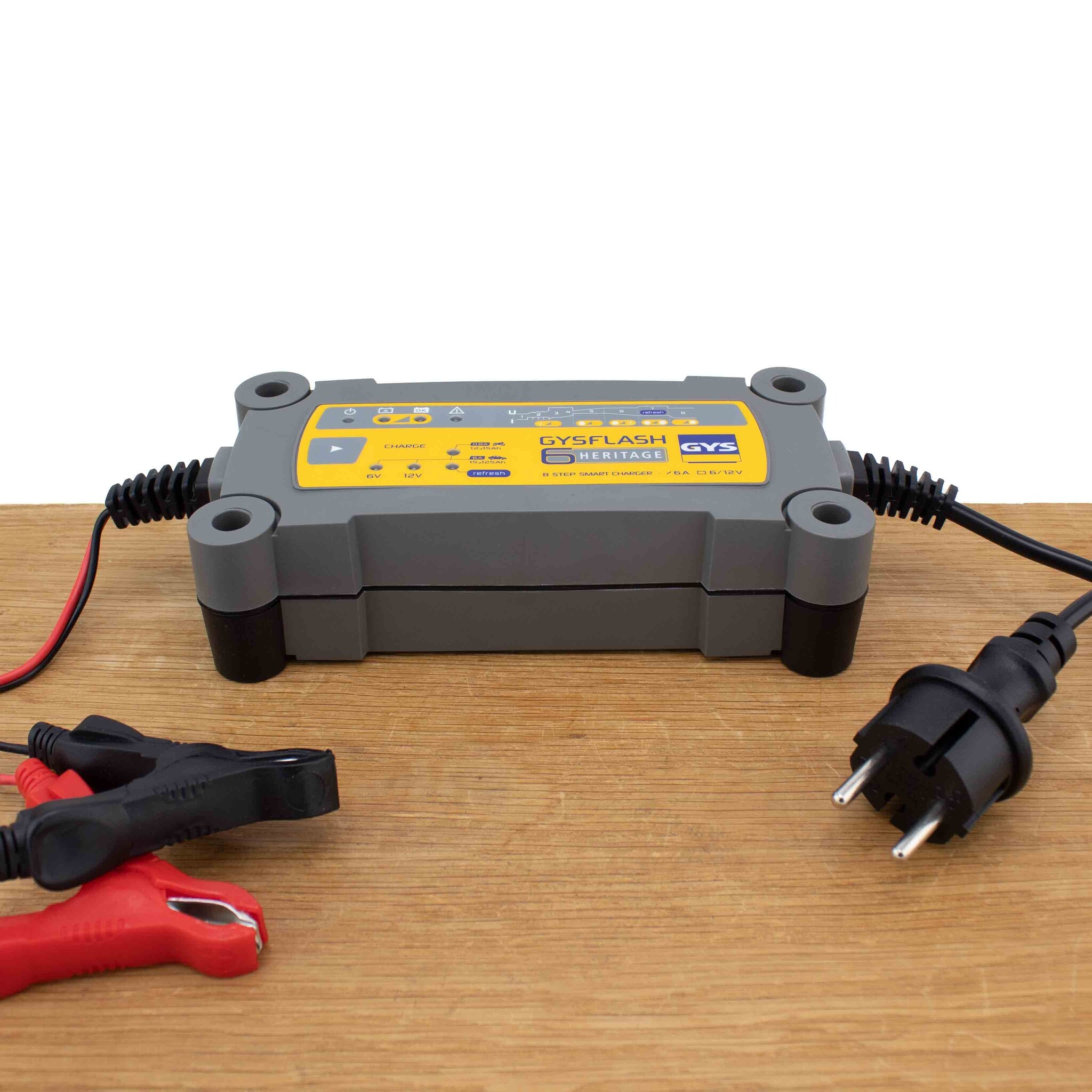 GYSFLASH Heritage 6A | Caricabatterie Intelligente Per Auto D'Epoca E Moto 6/12V