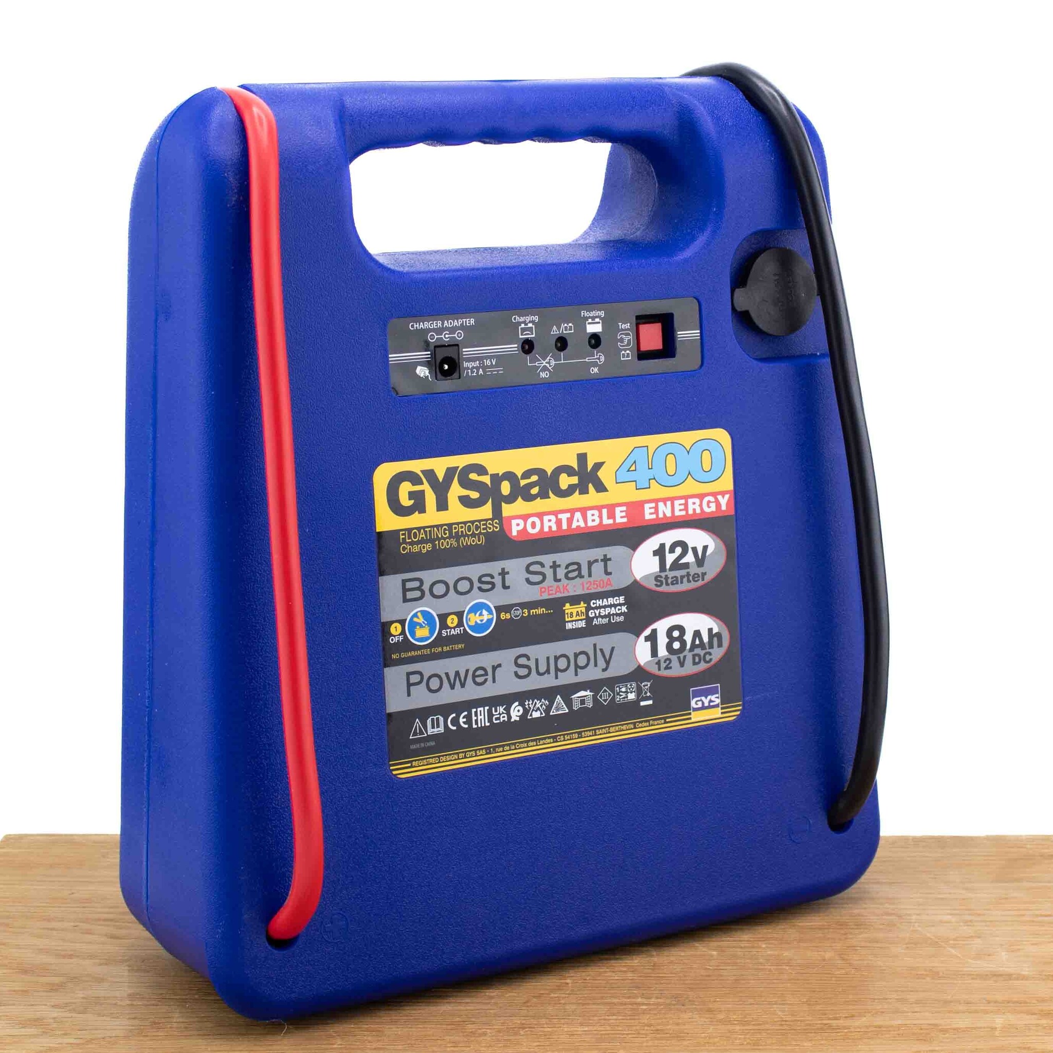 GYS Pack Pro Auto Start, Booster de batterie de démarrage, 230 V, 12 V, 22  Ah 