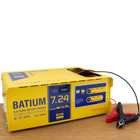 GYS acculader BATIUM 7.24 | 6, 12, 24V | 210W