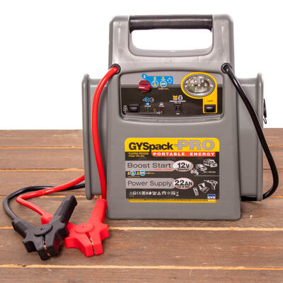 gyspack Pro 12.24 Professional battery booster, 230 V, 2x12 V, 20 A