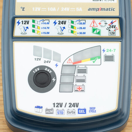 Tecmate Optimate 7 12-24V Gold Ampmatic - V3 Nieuw model