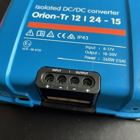 Victron Orion-Tr 12/24-15A (360W) Geïsoleerd - Retour