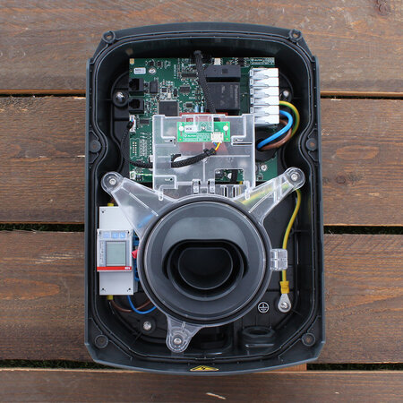 Alfen  Eve Single S-line - 3 x 32A - Grijs - Loadbalancing - 5 meter kabel type 2 - E-Flux