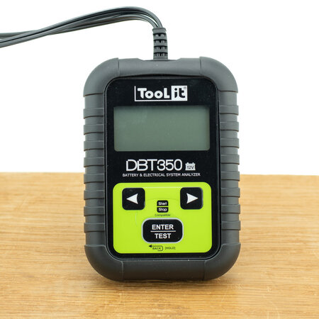 TooLit accutester DBT 350 voor loodaccu's 12V | 7-230Ah | LCD | Multifunctioneel