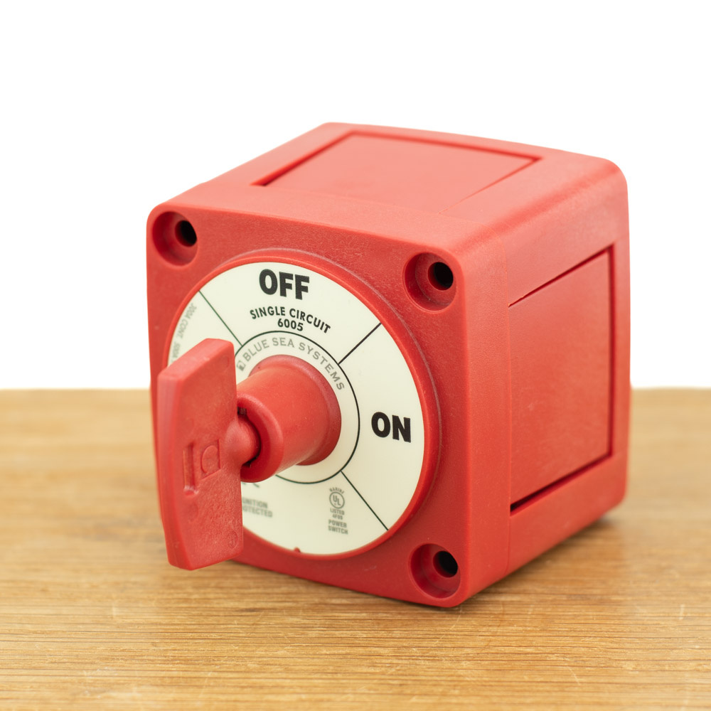 Accuschakelaar 300A Enkelpolig met Sleutel