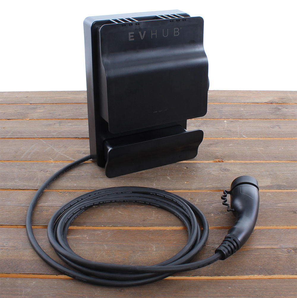 Laadstation type 2, 16A, 1 of 3 fase, 3 meter rechte laadkabel - Zwart