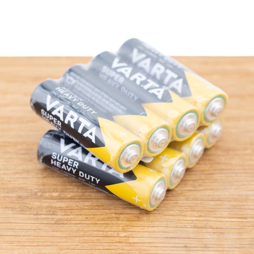 8 stuks AA Batterijen VARTA Super Heavy Duty