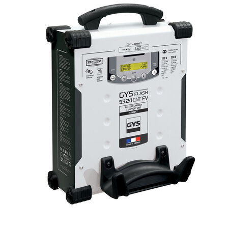 GYS acculader met voeding GYSFLASH 53.24 CNT FV | USB / SMC | 100A | 5M kabels | Muurbevestiging