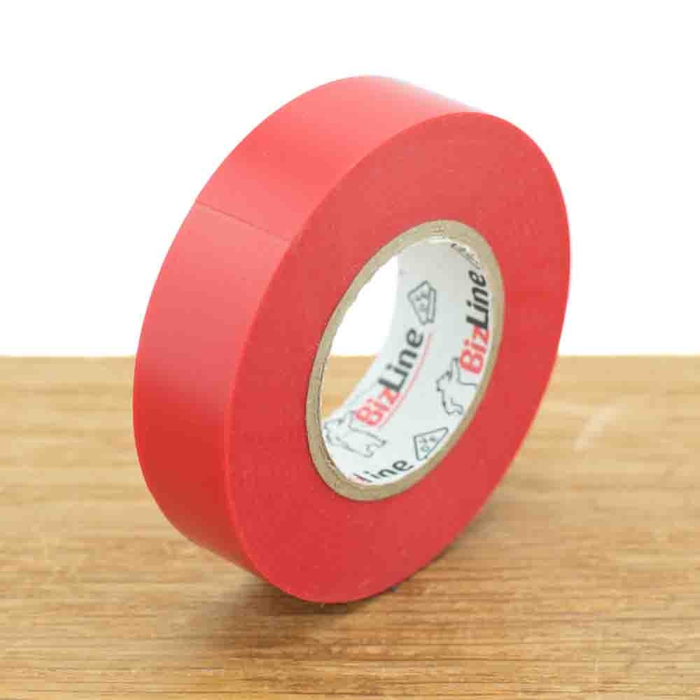 Hoogwaardige vinyltape 19mm x 20m rood