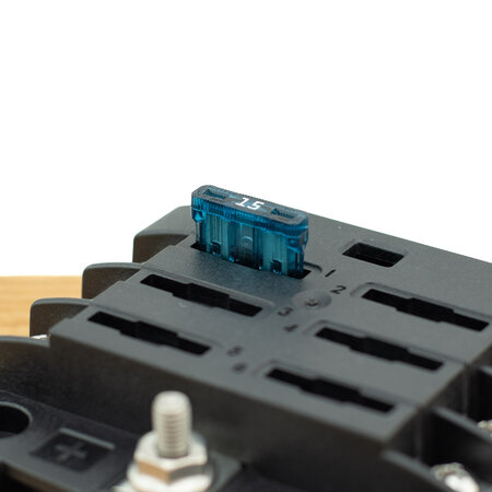 Blue Sea Systems Zekeringdistributie voor 6 steekzekeringen