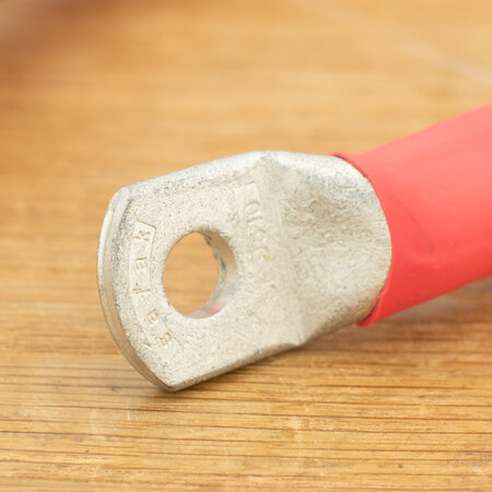 Accukabel verloop 95mm² 30cm M8-M10 Rood