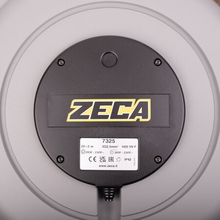 Zeca Veerhaspel / kabelhaspel ZE7325 | 3G 2,5mm2 kabel | 20+2 meter