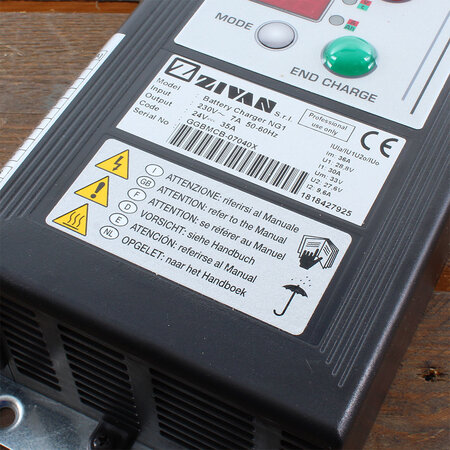 Zivan NG1 Hoogfrequent Acculader 36V 25A CAN-Bus