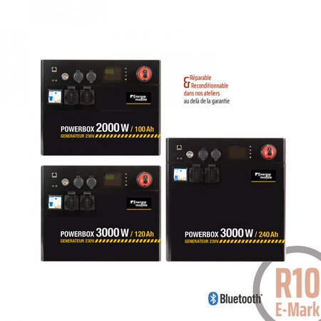 Energie mobile Compleet LiFePO4 Power Station 230V Powerbox Pro 2000-100
