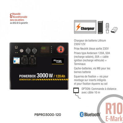 Energie mobile Compleet Power Station 230V PBPRO 3000-120