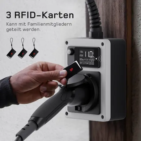 dé Mobiele Wallbox type 2 - Open eind - CEE - 3 fase 16A