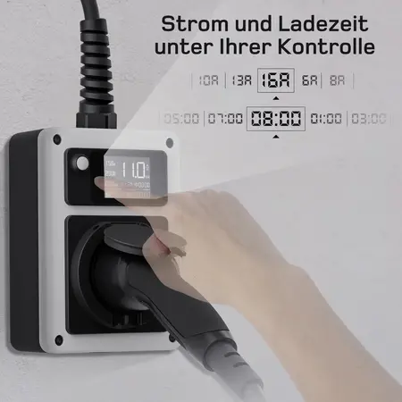 dé Mobiele Wallbox type 2 - Open eind - CEE - 3 fase 16A