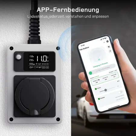 dé Mobiele Wallbox type 2 - Open eind - CEE - 3 fase 16A