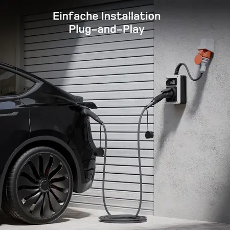dé Mobiele Wallbox type 2 - Open eind - CEE - 3 fase 16A