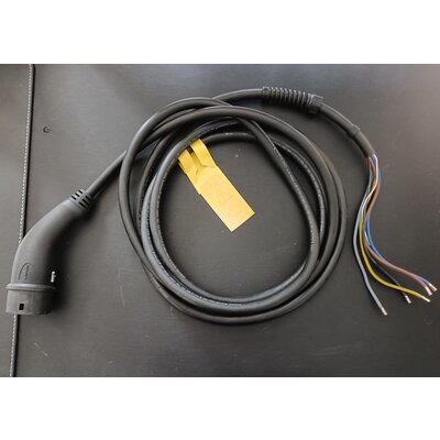 Webasto Laadkabel Type 2 naar open einde - 3x16A - 4,5 meter - Gebruikt